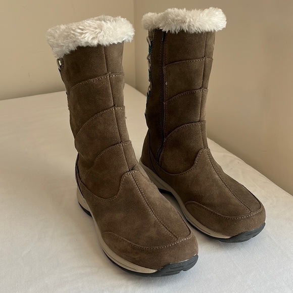 Merrell Jovilee winter boots Boulder/Sea Fog, W6 EUC very clean! - Picture 2 of 13